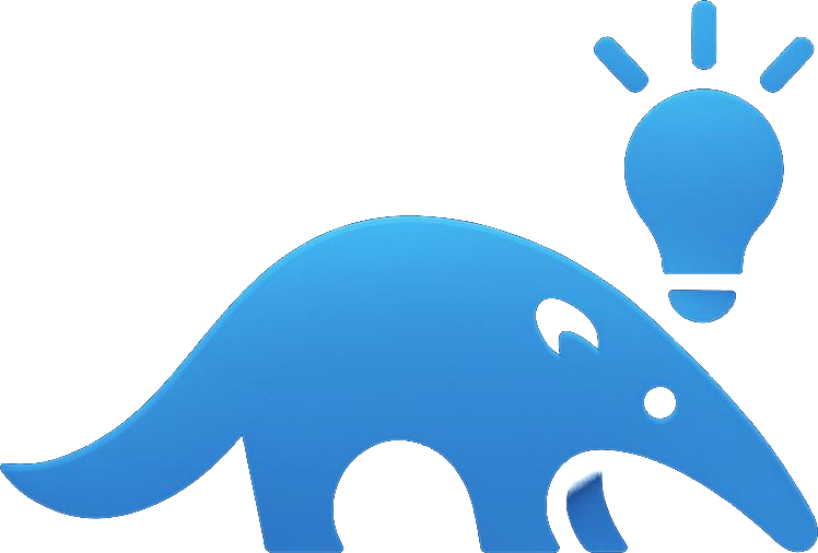 MedTech Founders Program anteater and lightbulb logo
